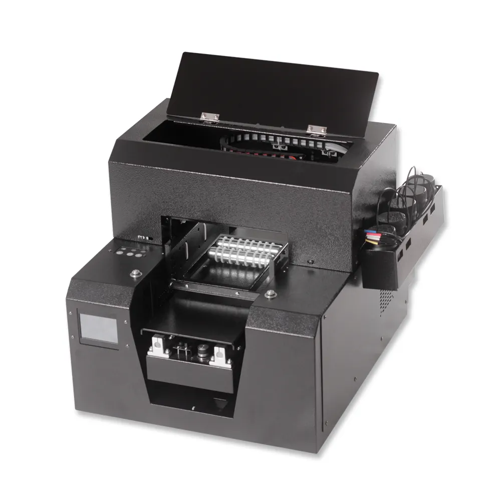 A4 impresora UV modelo: A4-6PLUS máquina para impresión de botellas y objetos planos