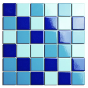 Sang trọng 48x48 hồ bơi Gạch <span class=keywords><strong>Mosaic</strong></span> hồ bơi gạch thủy tinh khảm gốm phòng tắm gạch thiết kế nội thất - Product Image 3