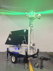 Мобильная видеонаблюдательная вышка на солнечной энергии с камерами 4G WIFI 360 градусов для наружного использования, простая установка - Product Image 4