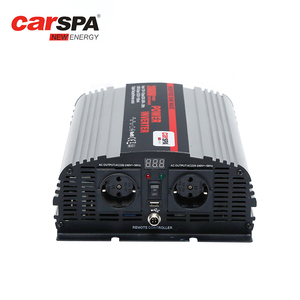 2000瓦功率逆变器12v 24v 48v Dc至交流110v 230v改进型正弦波逆变器，带遥控和数字显示