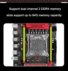 JGINYUE X99 Motherboard X99M-H LGA 2011-3 Xeon E5 V3 V4 CPU DDR3 RAM Zweikanal-Speicher 6-Phasen-Netzteil M.2 NVME/SATA - Product Image 6