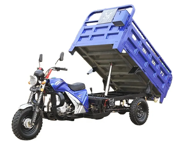 자동 쓰레기꾼을 가진 핫 세일 200cc 자동화된 tricycles 1.8*1.3 화물 상자 크기 가스 기관자전차