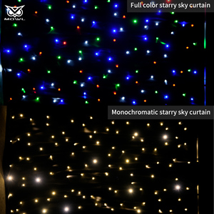 Stage Decoration <strong>LED</strong> Star Curtain Light <strong>LED</strong> <strong>RGB</strong> 3in1 Full Color Star Backdrop Curtain for Wedding Party Show - Product Image 3