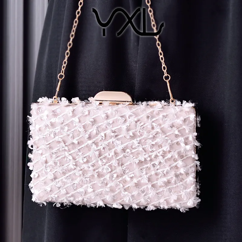 Mode Koreaanse Stijl Glitter Handtassen Voor Vrouwen Luxe Bruiloft Bruid Partij Clutch