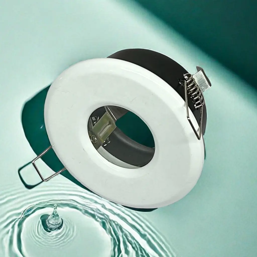 Водонепроницаемый ip65 водонепроницаемый утопленный gu10 потолочные светильники для ванной комнаты сменная крышка