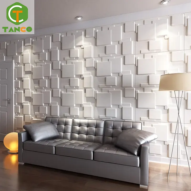 Panel de pared interior decoración paneles de pared decoración interior del hogar panel de papel tapiz geométrico