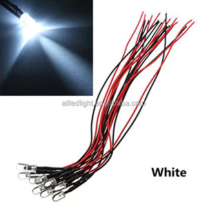ไดโอด LED 12V ก่อนมีสาย5มม.,ไดโอดเปล่งแสงสว่างพิเศษ9.4นิ้ว/24ซม. กล่องชุดสีสำหรับวงจรวิทยาศาสตร์ Expe - Product Image 2
