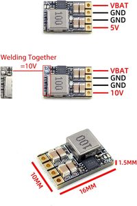 <span class=keywords><strong>Micro</strong></span> Bec 6-30V đến 5V/9V bước xuống điều chỉnh cho 4/5 inch 220mm 210mm 250mm 6S sợi <span class=keywords><strong>Carbon</strong></span> đua <span class=keywords><strong>Quad</strong></span> khung x Quadcopter - Product Image 5