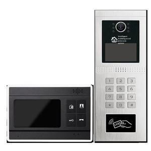 Interphone vidéo numérique filaire personnalisé par le fabricant, système d'interphone réseau pour appartement, moniteur intérieur 7 pouces - Product Image 1