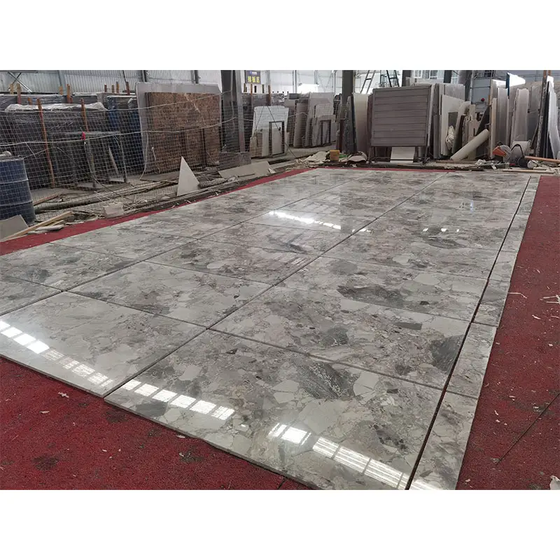 HZX Modern Style Italian gray Marble Tiles Floors price 610*305*10 Natural Stone Slab Bathroom Wall Tile Marble Industrial