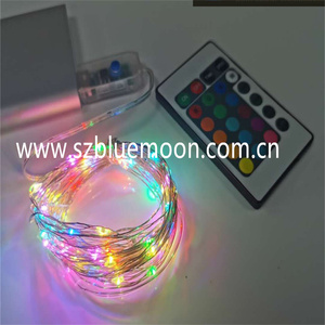 33 Fuß 100 Fuß LED USB Märchenstring-Lichter 16-farbig wechselnd Silberdraht-Lichter mit 7 Lichtmodi Fernbedienung - Product Image 4