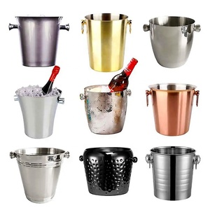 Yüksek kalite özel tasarlanmış paslanmaz çelik buz tokası taşıma kolları için fabrika doğrudan satış şarap şampanya parti kullanımı için 3L 8L - Product Image 1