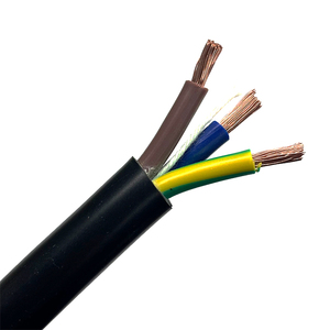 Esnek çok çekirdekli kablolar RVV 3*2.5 elektrik kablo tel H05VV-F güç kablosu siyah PVC bakır yalıtımlı PVC ceket teller - Product Image 1