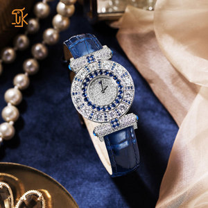 High Quality New Fashion Wrist Watch <strong>S</strong>-925 Silver Inlay 5A Zircon Diamond Lady Wristwatch Custom Luxury Quartz Watch for Women - Product Image 1