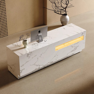 矩形接待台现代小型办公室接待台单桌收银台 - Product Image 5