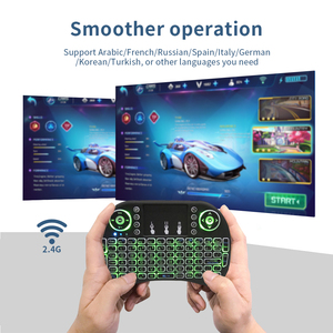 Topleo Mini Toetsenbord Draadloos Smart Afstandsbediening 2.4g Air Mouse Rii I8 Verlicht Mini Draadloos Toetsenbord - Product Image 3