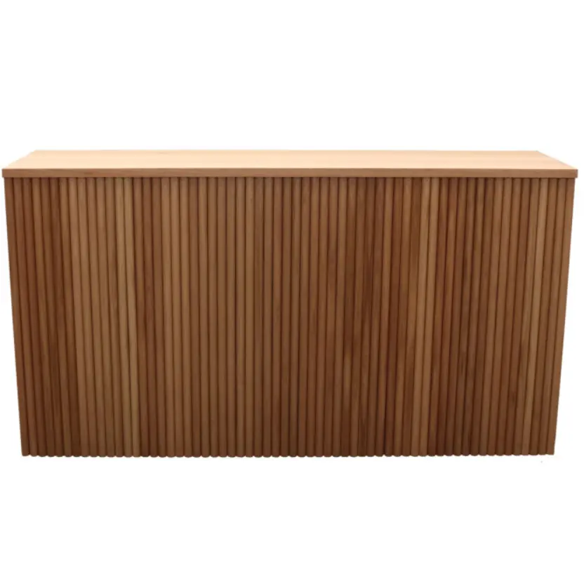 Odern-muebles de madera para mostrador de bar, mesa alta rectangular de madera para boda