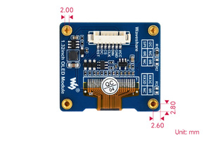 Modulo OLED 1.32 pollici Raspberry Pi/STM32 1.32 pollici OLED Display modulo SSD1327 Chip SPI/I2C comunicazione - Product Image 5