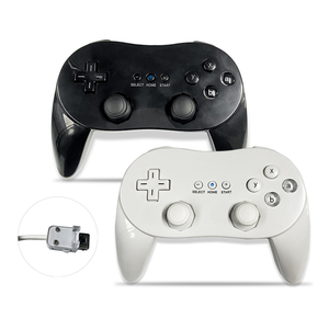 Mando con cable para Nintendo Wii pro, mando negro - Product Image 1