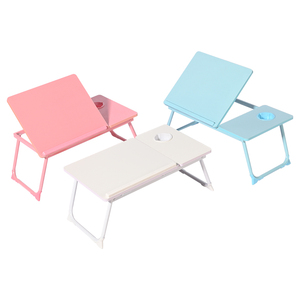 Mesa plegable para ordenador, escritorio de estudio, ordenador de oficina plegable, escritorio de ordenador plegable, mesa plegable portátil para ordenador portátil, mesa de cama - Product Image 5