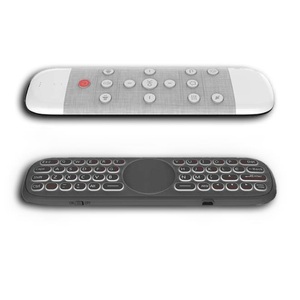 Q40 Infrarot lernen doppelseitige drahtlose somatos ensor ische Tastatur maus mit Touch-Hintergrund beleuchtung Voice Flying Mouse Fernbedienung