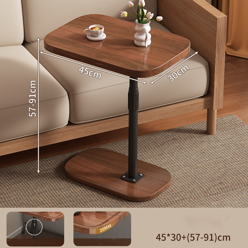 Flat lift-style in black walnut color