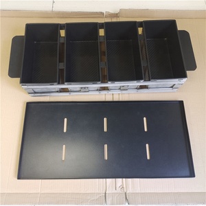 Khay nướng bánh mì hình chữ nhật bằng thép hợp kim nhôm cao cấp, chống dính, có nắp, dùng làm khay bánh sandwich - Product Image 2