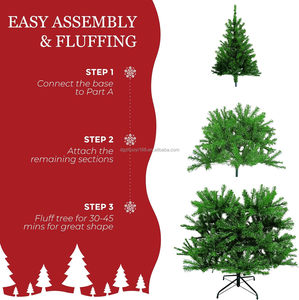 Arbol De Navidad Artificial 6 FT 180 CM Xmas <strong>Tree</strong> Holiday Decoration PVC Artificial Christmas <strong>Tree</strong> - Product Image 4