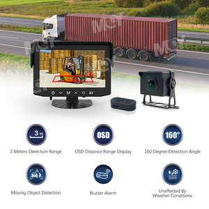 MCY All-In-One Radar <strong>Camera</strong> Image and Audible Warning Signal Collision Avoidance Radar <strong>Sensor</strong> With Monitor Display for Truck Bus - Product Image 5