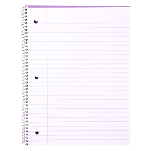 Cuaderno de notas de composición de escritura en espiral de oficina de papel de regla ancha sin fecha con logotipo personalizado para cuaderno de Estudiante