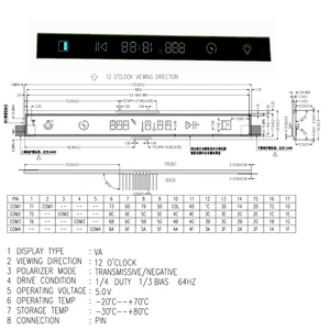 Prezzo a buon mercato fornito modulo Display LCD TN STN HTN FSTN VA LCDN segmento Display in Hopesun - Product Image 4