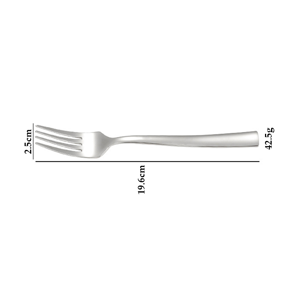 Tenedor de mesa de plata