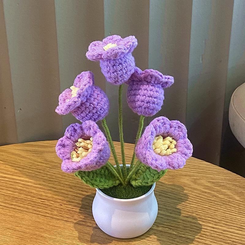 5 purple lily of the valley potted plants