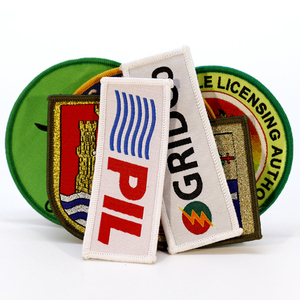 学校バッジパッチメーカーカスタムマシン織り名前ロゴ織り - Product Image 5