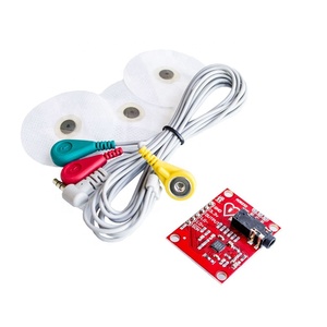 Módulo de sensor ECG AD8232-Kit de monitoreo de frecuencia cardíaca con detección de pulso para proyectos de bricolaje Arduino
