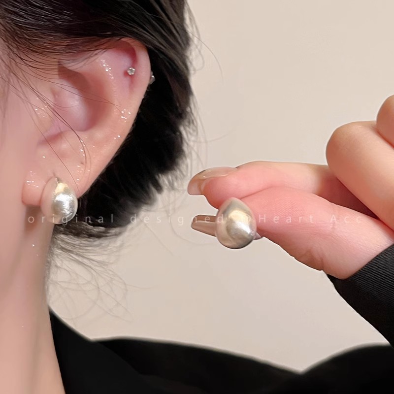 A1426 argent "boucles d'oreilles en forme de goutte givré"