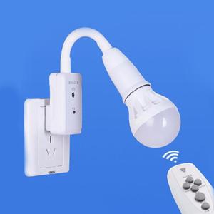 <strong>LED</strong> Bulb Remote Control Plug Lamp Holder Wireless Smart Light Bulb Base Socket Cap Switch for Night Light Bedside Lamp - Product Image 2