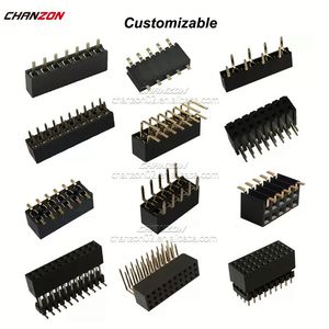 Stecker Buchse Stecker 0,8 1 2 1,27 2,54 5,08mm Abstand 2 3 4 5 6 10 20 40 44 Pin Single Dual Multiple Row Round - Product Image 3