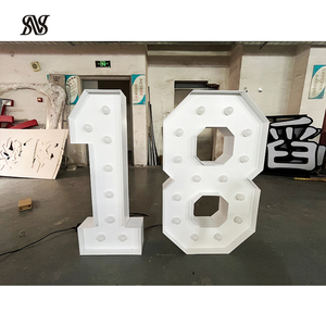 2ft / 4ft marquee thư trang trí đám cưới Tên lớn marquee chữ lớn ánh sáng lên bảng chữ cái lớn ánh sáng lên số - Product Image 1