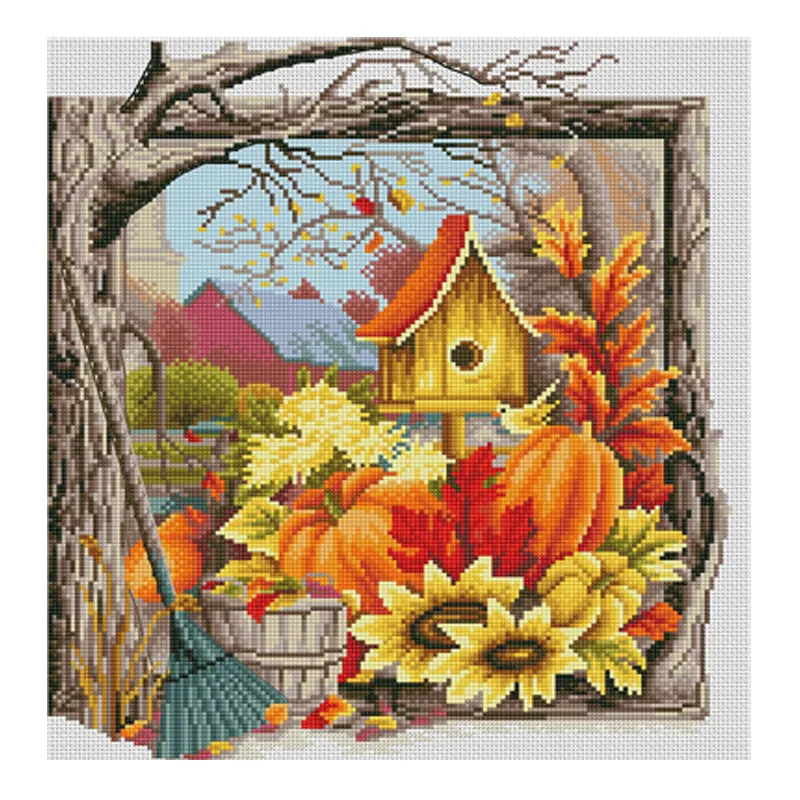 Bordado DIY Handmade para iniciante Ponto Cruz Arte cenário Home Decorativo 30*40cm 11CT Cross Stitch Kits Made In China