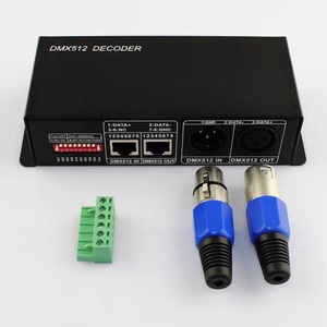 DMX512 RGB RGBW декодер с 3 * 8A 4 * 8A пульт дистанционного управления 12 В светодиодный контроллер RoHS Сертифицированный - Product Image 2