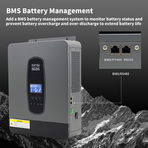 <strong>Output</strong> On/off Grid Solar Inverter 24V 240V 3kW with MPPT Photovoltaic <strong>Input</strong> Solar Charging Controller Hybrid Inverter - Product Image 3