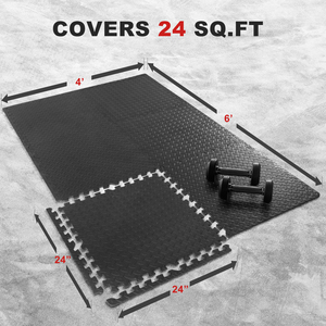 Custom Size <strong>Eva</strong> <strong>Foam</strong> Interlocking Tiles Puzzle Interlock Mat Protective Flooring Gym Equipment Workout Cushion Exercise Mats - Product Image 4