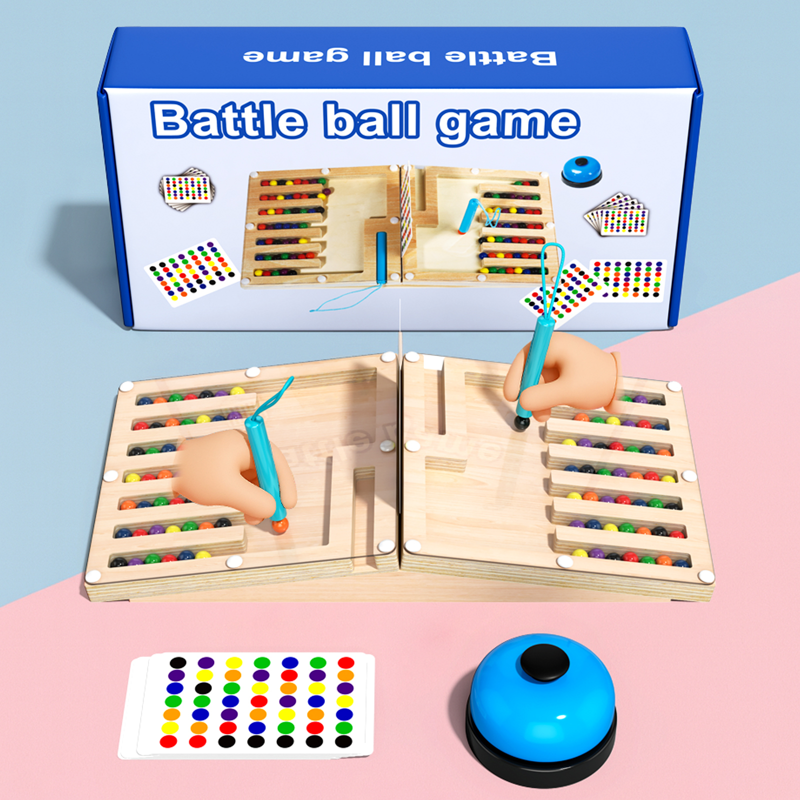 Jeu de bataille à billes roulantes