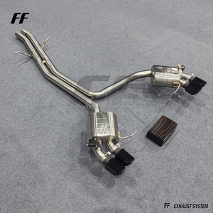 ポルシェマカンターボ/S/GTS V6 2.9T 3.0T 3.6 TSS304コントロールマフラー用ステンレス鋼バルブ付きキャットバックエキゾースト - Product Image 2