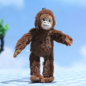 Bumo Toys Kawaii 18cmチンパンジーフィギュア玩具ソフトコットンとPvc漫画動物かわいいモンキーぬいぐるみボックスで誕生日