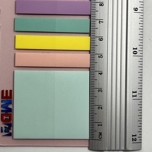 China moda promoción personalizada cuaderno autoadhesivo pegatina de color marcapáginas Bloc de notas conjunto de notas adhesivas transparentes