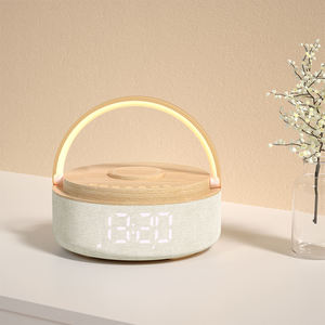 2024 New Multifunction 4 in 1 <strong>Bluetooth</strong> <strong>Speaker</strong> with 15W Wireless Charger LED Light Time Clock FM Radio for Outdoor Home - Product Image 2