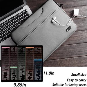 Alfombrilla de ratón con teclas de acceso directo de Excel, hoja de trucos XL grande extendida, alfombrilla de ratón para juegos, alfombrilla para teclado de oficina, borde cosido antideslizante