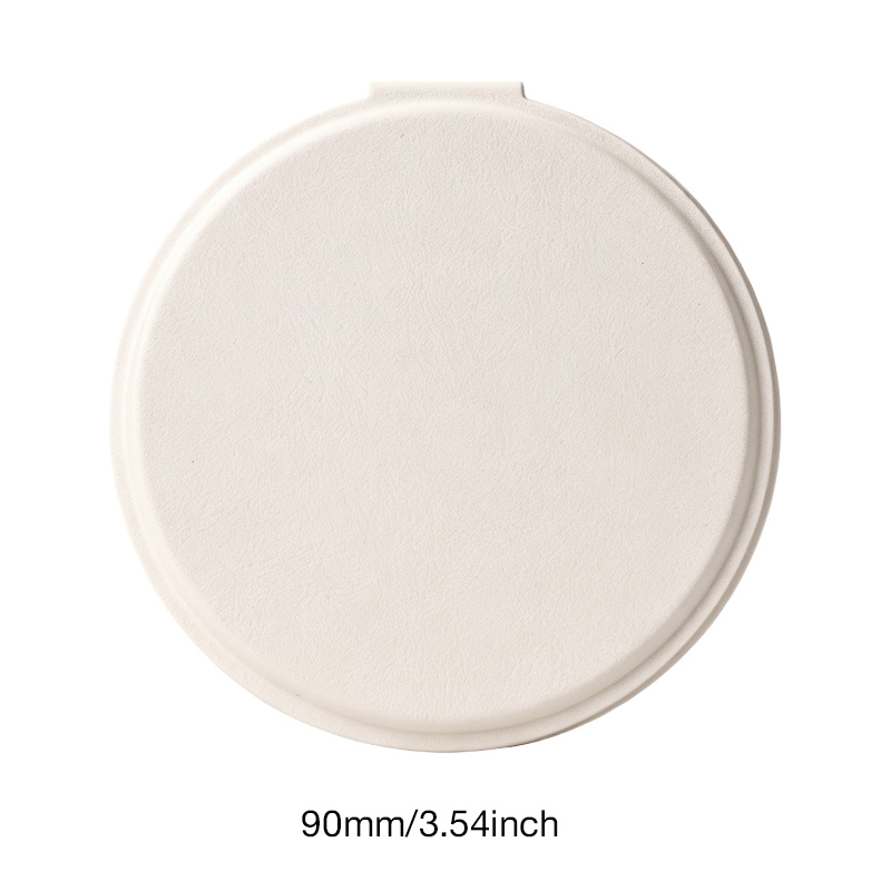 White PU Leather Mirror